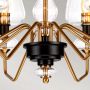 Lampa wisząca x40 W czarna-mosiądz DLARMAND8AB Elstead Lighting Armand zdj.6