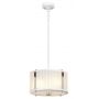 Lampa wisząca 2x60 W biała-nikiel DLCORONA2PWPN Elstead Lighting Corona zdj.1