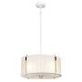 Lampa wisząca 3x60 W biała-nikiel DLCORONA3PWPN Elstead Lighting Corona zdj.1