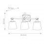 Kinkiet 3x3 W chrom FECONCORD3BATH Elstead Lighting Concord zdj.2