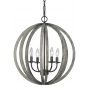 Lampa wisząca 4x60 W drewno-żelazo FEALLIER4PWW Elstead Lighting Allier zdj.1