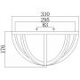 Plafon 2x60 W drewno FEALLIERFLW Elstead Lighting Allier zdj.2