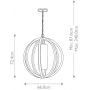 Lampa wisząca 1x60 W drewno FEALLIERPLLW Elstead Lighting Allier zdj.2