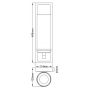 Kinkiet 1x3 W chrom FEAMALIA1LBATH Elstead Lighting Amalia zdj.2