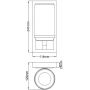 Kinkiet 1x3 W chrom FEAMALIA1SBATH Elstead Lighting Amalia zdj.2