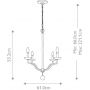 Lampa wisząca 4x40 W biała FEANNIE4PSW Elstead Lighting Annie zdj.2