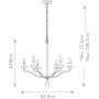 Lampa wisząca 6x40 W biała FEANNIE6PSW Elstead Lighting Annie zdj.2
