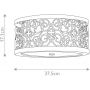 Plafon 2x40 W patyna FEARABESQUEF Elstead Lighting Arabesque zdj.2