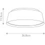 Plafon 3x40 W biały-złoty FEASHER3FWHT Elstead Lighting Asher zdj.2