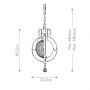 Lampa wisząca 1x60 W brązowa FEBELLINIP Elstead Lighting Bellini zdj.2
