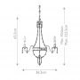 Lampa wisząca 4x60 W brązowa FEBELLINI4 Elstead Lighting Bellini zdj.2