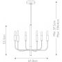 Lampa wisząca 6x60 W nikiel FEBRIANNA6PN Elstead Lighting Brianna zdj.2