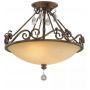 Lampa podsufitowa 2x60 W brązowa FECHATEAUSF Elstead Lighting Chateau zdj.1