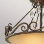 Lampa podsufitowa 2x60 W brązowa FECHATEAUSF Elstead Lighting Chateau zdj.4