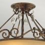 Lampa podsufitowa 2x60 W brązowa FECHATEAUSF Elstead Lighting Chateau zdj.5