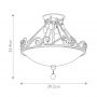 Lampa podsufitowa 2x60 W brązowa FECHATEAUSF Elstead Lighting Chateau zdj.2