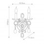 Kinkiet 2x60 W brązowy FECHATEAU2 Elstead Lighting Chateau zdj.2