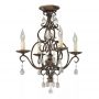 Lampa podsufitowa 4x60 W brązowa FECHATEAU4 Elstead Lighting Chateau zdj.3