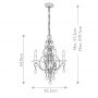 Lampa podsufitowa 4x60 W brązowa FECHATEAU4 Elstead Lighting Chateau zdj.2