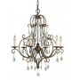Lampa wisząca 6x60 W brązowa FECHATEAU6 Elstead Lighting Chateau zdj.1