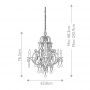 Lampa wisząca 6x60 W brązowa FECHATEAU6 Elstead Lighting Chateau zdj.2