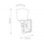 Kinkiet 1x3 W chrom FECONCORD1BATH Elstead Lighting Concord zdj.2