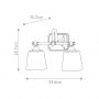 Kinkiet 2x3 W chrom FECONCORD2BATH Elstead Lighting Concord zdj.2