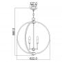Lampa wisząca 6x60 W mosiądz FECORINNE6PLBB Elstead Lighting Corinne zdj.2