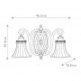 Kinkiet 2x60 W drewno FEDRAWINGROOM2B Elstead Lighting Drawing Room zdj.2