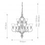 Lampa wisząca x60 W FEDRAWINGROOM9 Elstead Lighting Drawing Room zdj.2