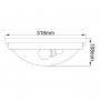 Plafon 2x60 W chrom FEGRAVITYFPC Elstead Lighting Gravity zdj.2