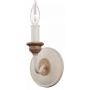 Kinkiet 1x40 W biały-drewno FEHARTSVILLE1 Elstead Lighting Hartsville zdj.1
