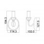 Kinkiet 1x40 W biały-drewno FEHARTSVILLE1 Elstead Lighting Hartsville zdj.2