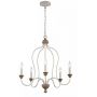 Lampa wisząca 5x40 W biała-drewno FEHARTSVILLE5 Elstead Lighting Hartsville zdj.1