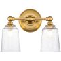 Kinkiet 2x3 W mosiądz FEHUGOLAKE2BATHBB Elstead Lighting Huguenot Lake zdj.1