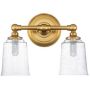 Kinkiet 2x3 W mosiądz FEHUGOLAKE2BATHBB Elstead Lighting Huguenot Lake zdj.2