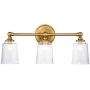 Kinkiet 3x3 W mosiądz FEHUGOLAKE3BATHBB Elstead Lighting Huguenot Lake zdj.1