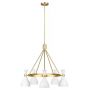 Lampa wisząca 5x60 W biała-mosiądz FEJOAN5MW Elstead Lighting Joan zdj.1
