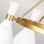 Lampa wisząca 5x60 W biała-mosiądz FEJOAN5MW Elstead Lighting Joan zdj.5