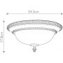 Plafon 2x60 W złoty-brązowy FEKELHAMHALLF Elstead Lighting Kelham Hall zdj.2