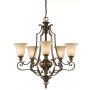 Lampa wisząca 5x60 W złota-brązowa FEKELHAMHALL5UPLT Elstead Lighting Kelham Hall zdj.1