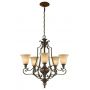 Lampa wisząca 5x60 W złota-brązowa FEKELHAMHALL5UPLT Elstead Lighting Kelham Hall zdj.3