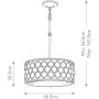 Lampa wisząca 3x60 W srebrna FELUCIAB Elstead Lighting Lucia zdj.2