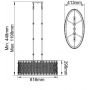 Lampa wisząca 3x60 W srebrna FELUCIAPA Elstead Lighting Lucia zdj.2