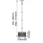 Lampa wisząca 1x60 W srebrna FELUCIAPC Elstead Lighting Lucia zdj.2