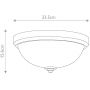 Plafon 2x60 W chrom FEMALIBUFBATH Elstead Lighting Malibu zdj.2
