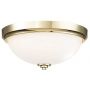 Plafon 2x60 W mosiądz FEMALIBUFBATHPB Elstead Lighting Malibu zdj.1