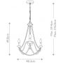 Lampa wisząca 3x60 W szary/popielaty FEMARYVILLE3 Elstead Lighting Maryville zdj.2