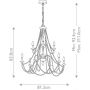 Lampa wisząca x60 W szary/popielaty FEMARYVILLE9 Elstead Lighting Maryville zdj.2