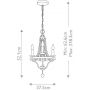 Lampa wisząca 3x40 W drewno FENORI3DWZ Elstead Lighting Nori zdj.2